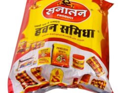 Sanatan Hawan Samagri | havan samagree for Pooja with Mango Wood/Navgrah Samidha (lakdiya) / Suchi Sarva (Hawan Spoon) / havan samagri 1 KG - All Hawan Items for Pooja Home Mandir