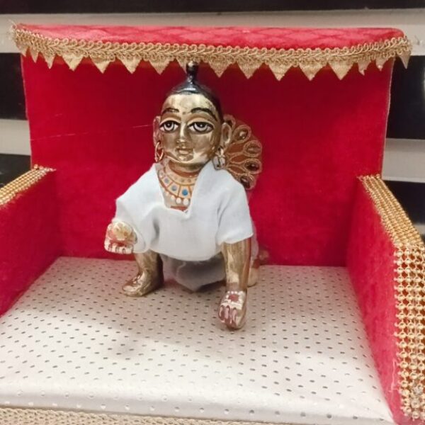 Kanha ji leather sofa for 0-8 no laddu gopal