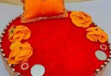 Kanha ji round sofa for 0-3 no laddu gopal