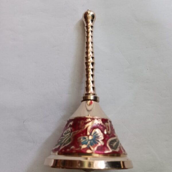 Brass Bell Pooja Bell for home mandir 10 cm in height