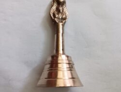 Brass Bell Pooja Bell for home mandir 8.5 cm in height