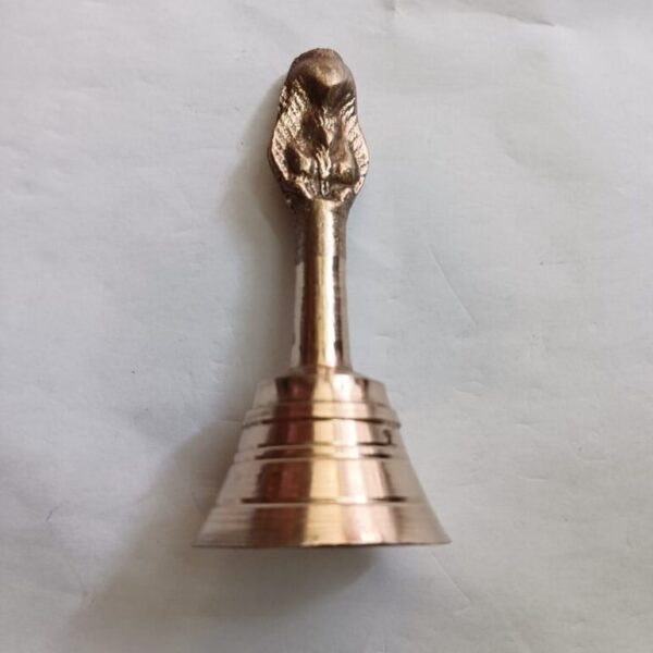 Brass Bell Pooja Bell for home mandir 8.5 cm in height