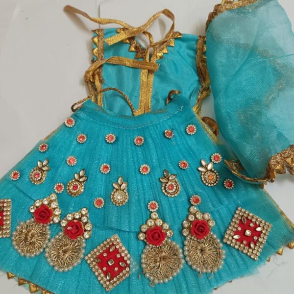 Radha Krishna heavy Work Radha Krishna Dress Set/Lehenga Dhoti, shringr Clothes for 4 no., 6 no