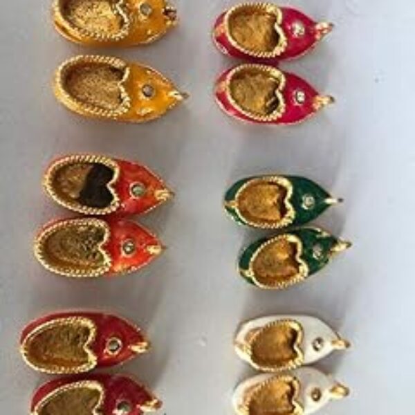 Ladoo Gopal Fancy Mojadi Shoes Beautiful Slipper for Laddu Gopal Ji for 3-4 no.