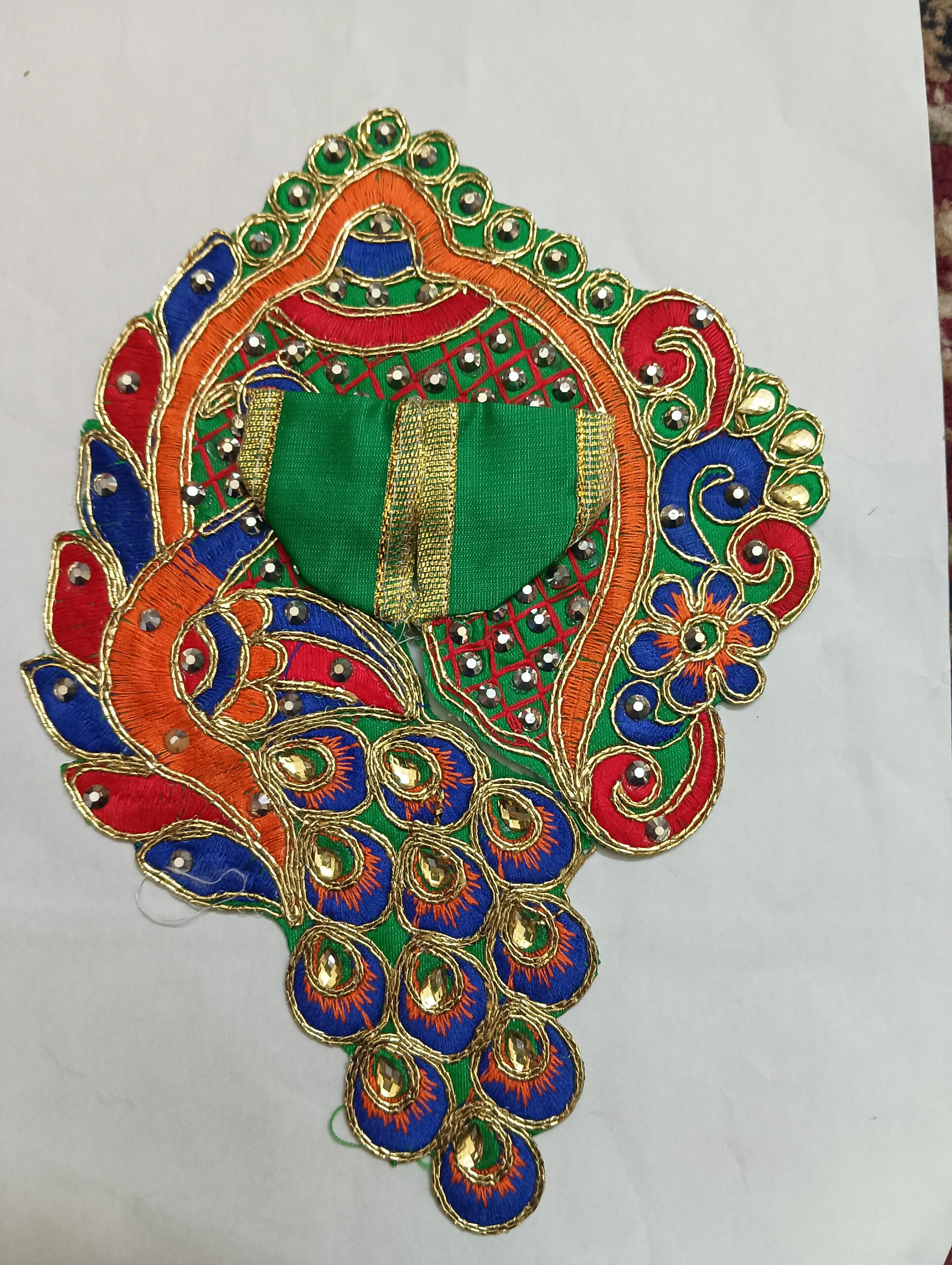 Kanha ji frock 2 no. laddu gopal green