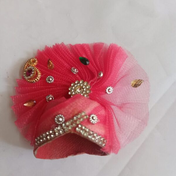 Fabric Laddu Gopal Mukut for 4-5 no.