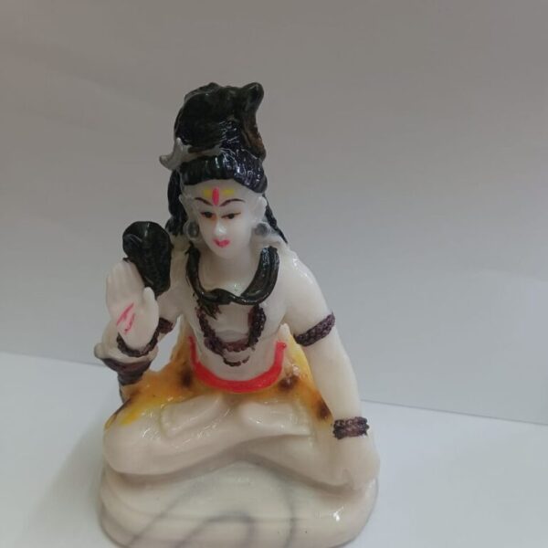 Marble Dust Lord Shiv ji Statue for Home Decoration|Bhole Nath Idol Lord Shiva |Multicolour |Shiv Figurine Statue