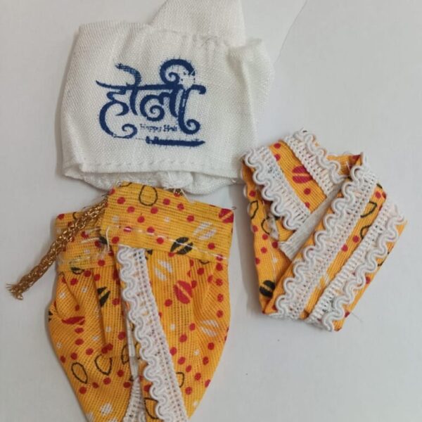 Ladoo Gopal ji holi special very Beautiful  dhoti patka  1 no. yellow