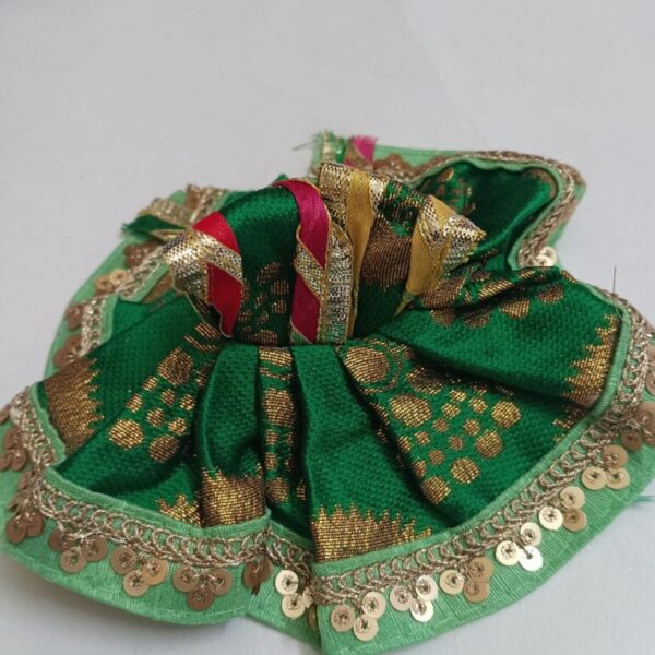 Kanha ji frock 2 no. laddu gopal green