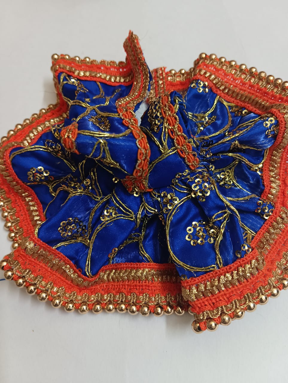 Kanha ji frock 3 no. laddu gopal blue