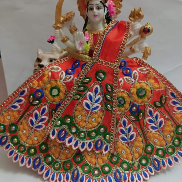 MATA Rani Dress l Lehanga Patka l Poshak for Durga MATA/ Devi Ji for 5 number mata rani orange