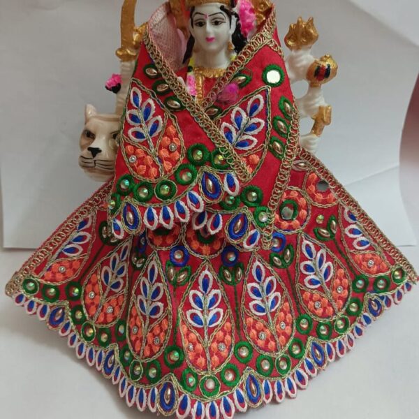 MATA Rani Dress l Lehanga Patka l Poshak for Durga MATA/ Devi Ji for 5 number mata rani red