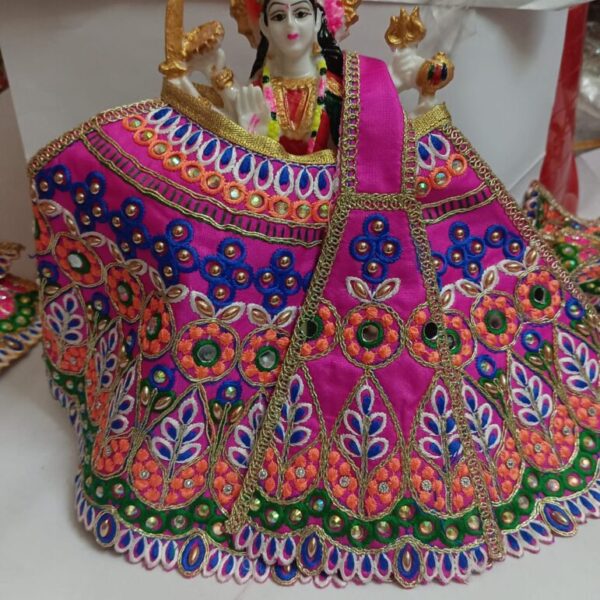 MATA Rani Dress l Lehanga Patka l Poshak for Durga MATA/ Devi Ji for 7 number mata rani pink