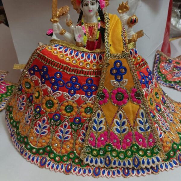 MATA Rani Dress l Lehanga Patka l Poshak for Durga MATA/ Devi Ji for 7 number mata rani yellow