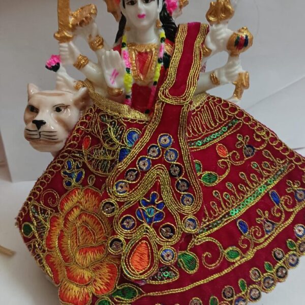 MATA Rani Dress l Lehanga Patka l Poshak for Durga MATA/ Devi Ji for 4 number mata rani red