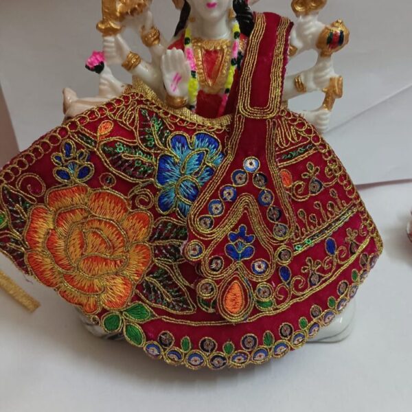 MATA Rani Dress l Lehanga Patka l Poshak for Durga MATA/ Devi Ji for 4 number mata rani pink