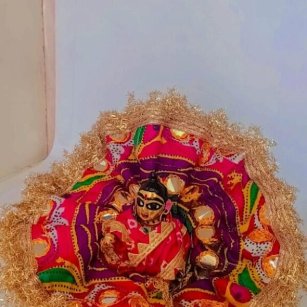 Kanha ji cotton frock 4 no. laddu gopal without pagdi