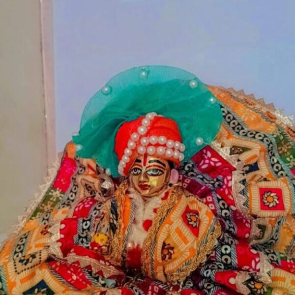 Kanha ji cotton frock 5 no. laddu gopal without pagdi