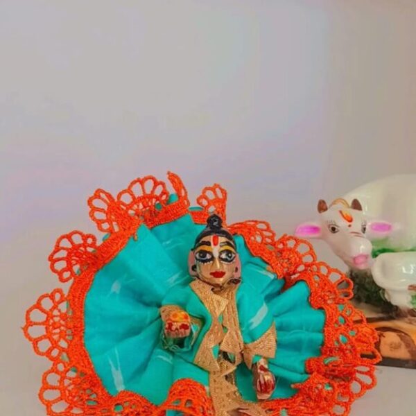 Kanha ji cotton frock 0-2 no. laddu gopal