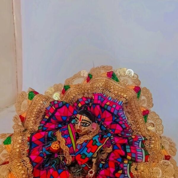 Kanha ji cotton frock 4 no. laddu gopal without pagdi