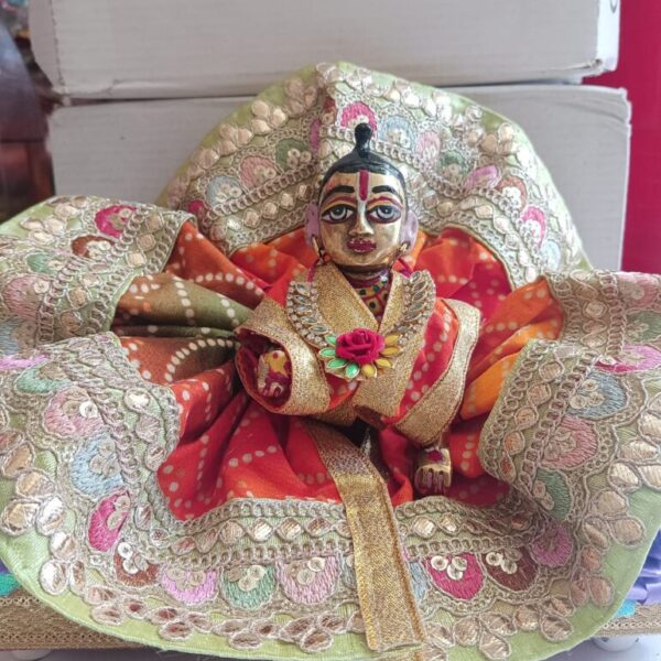 Kanha ji cotton frock 5 no. laddu gopal