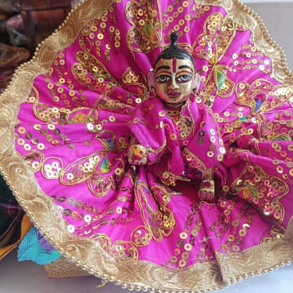 Kanha ji cotton frock 5 no. laddu gopal