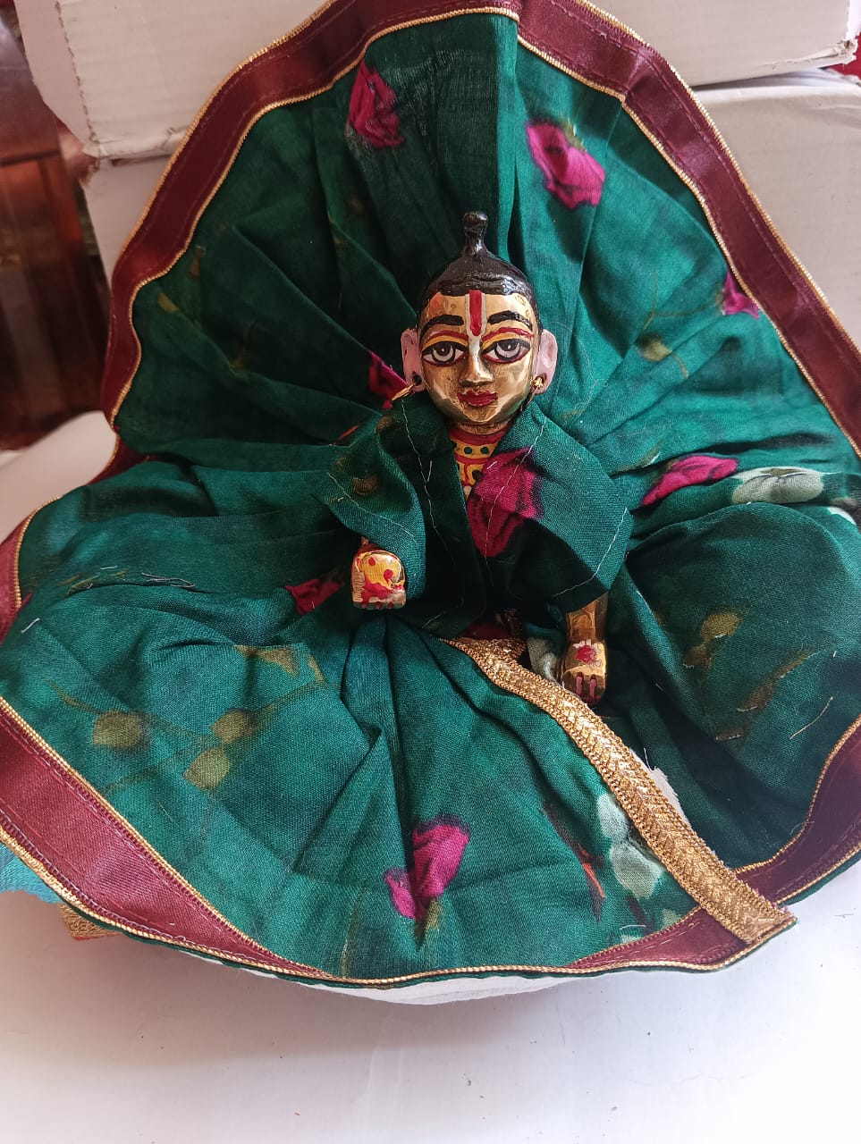 Kanha ji cotton frock 5 no. laddu gopal