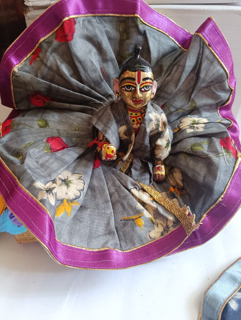 Kanha ji cotton frock 5 no. laddu gopal