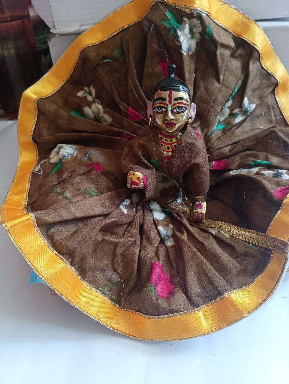 Kanha ji cotton frock 5 no. laddu gopal