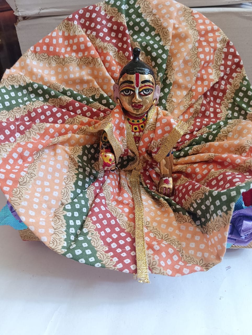 Kanha ji cotton frock 5 no. laddu gopal