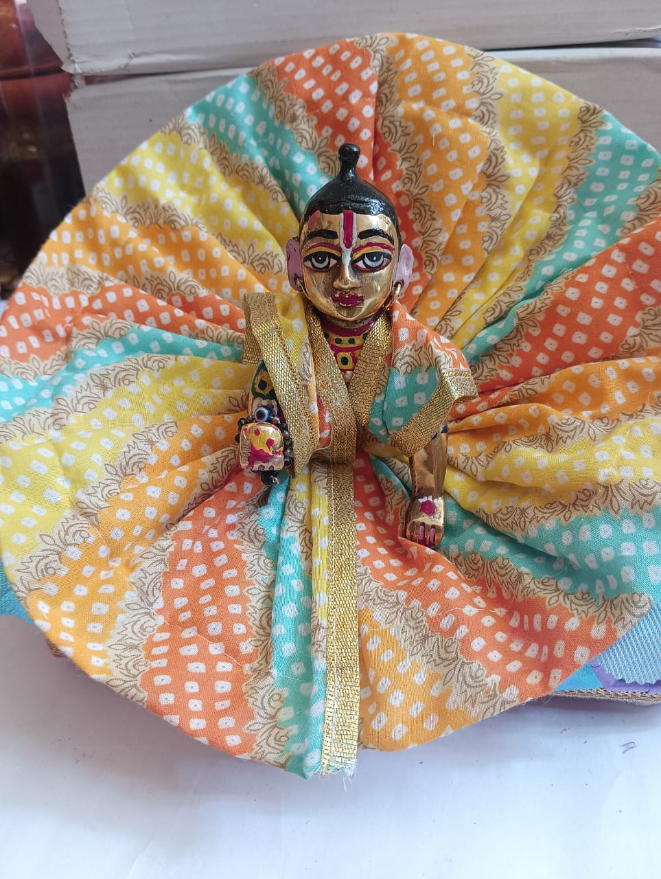 Kanha ji cotton frock 5 no. laddu gopal