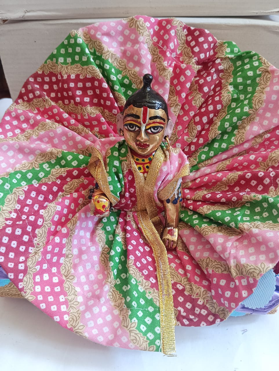 Kanha ji cotton frock 5 no. laddu gopal