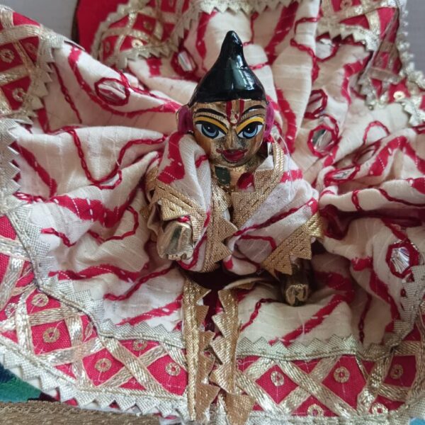 Kanha ji cotton frock 4 no. laddu gopal