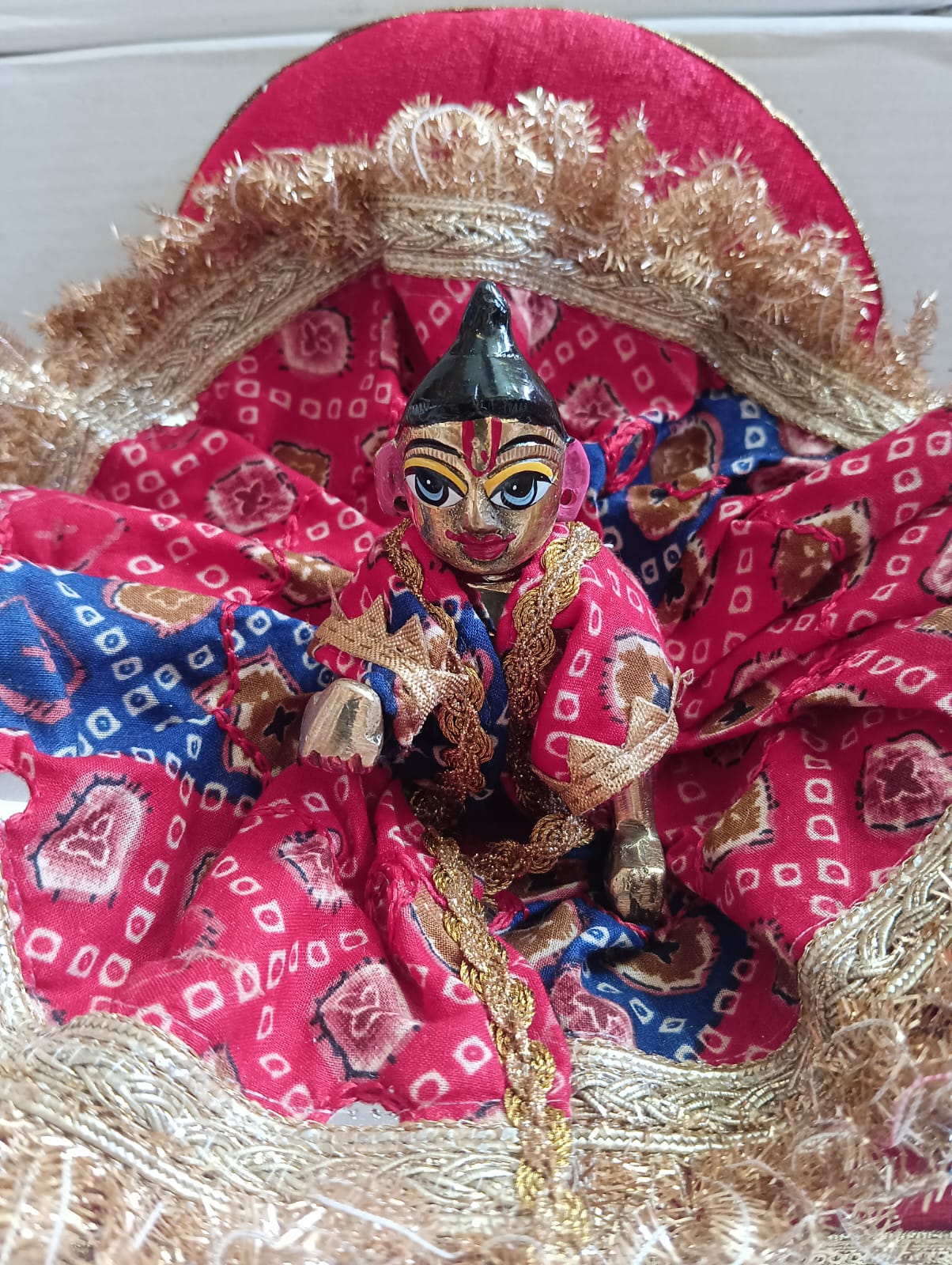 Kanha ji cotton frock 4 no. laddu gopal