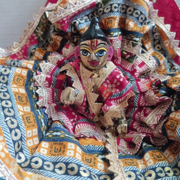 Kanha ji cotton frock 4 no. laddu gopal