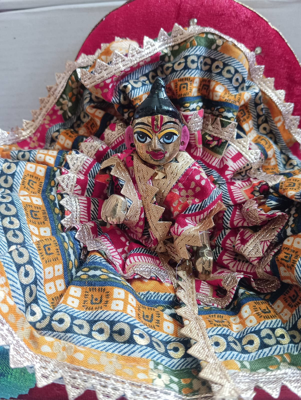 Kanha ji cotton frock 4 no. laddu gopal