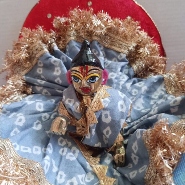 Kanha ji cotton frock 4 no. laddu gopal