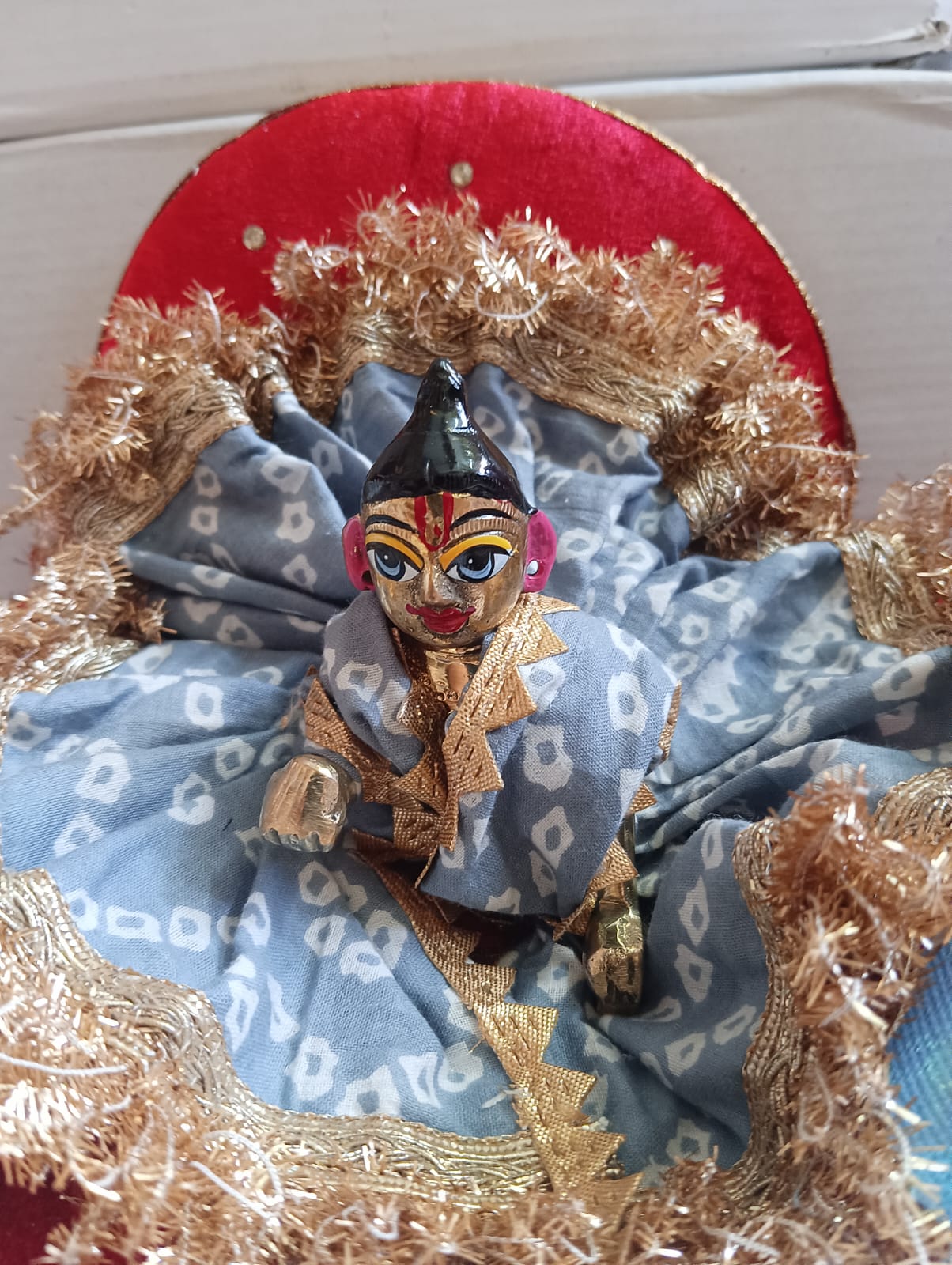 Kanha ji cotton frock 4 no. laddu gopal