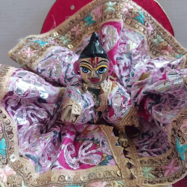 Kanha ji cotton frock 4 no. laddu gopal