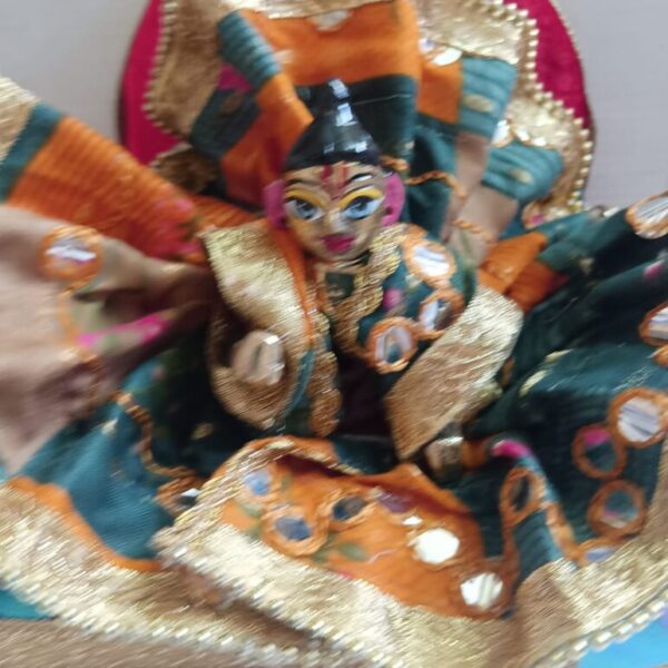 Kanha ji cotton frock 4 no. laddu gopal