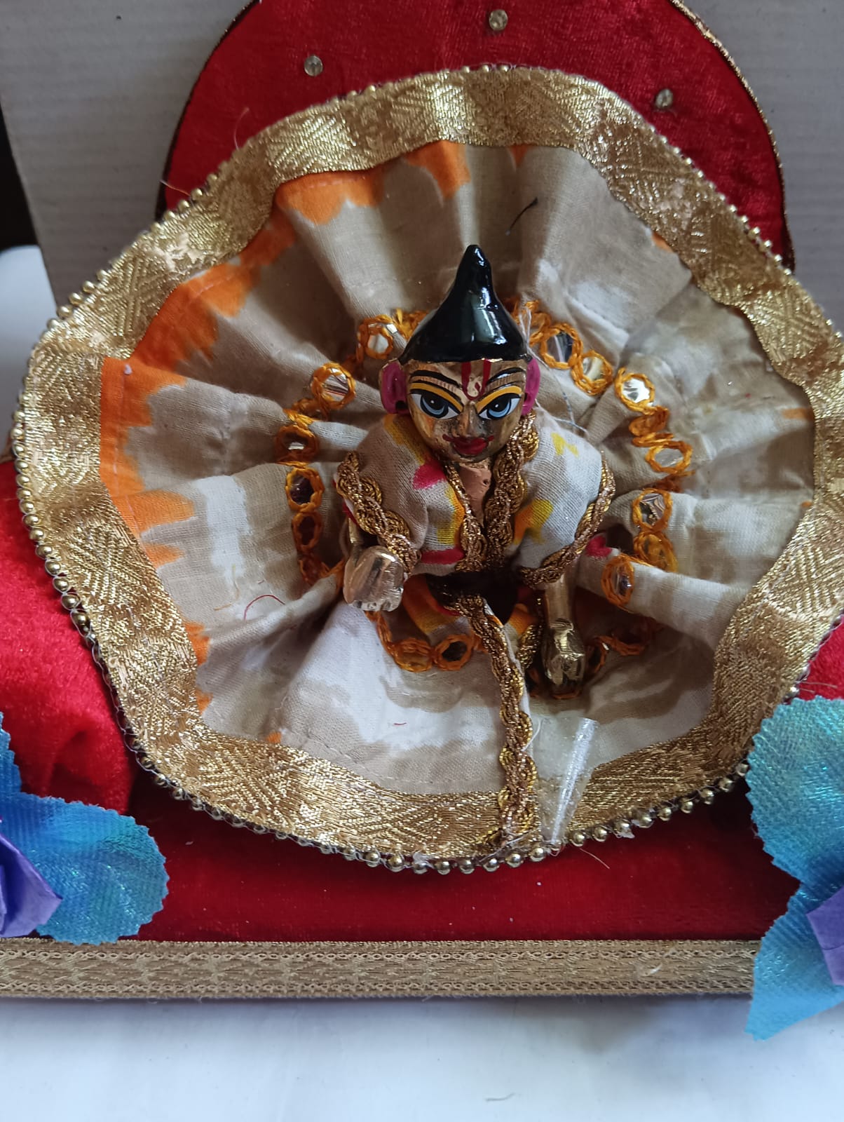 Kanha ji cotton frock 2-3 no. laddu gopal