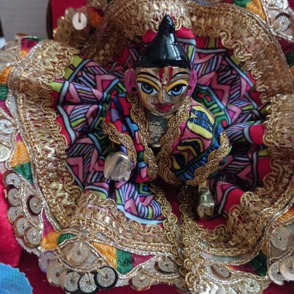 Kanha ji cotton frock 2-3 no. laddu gopal