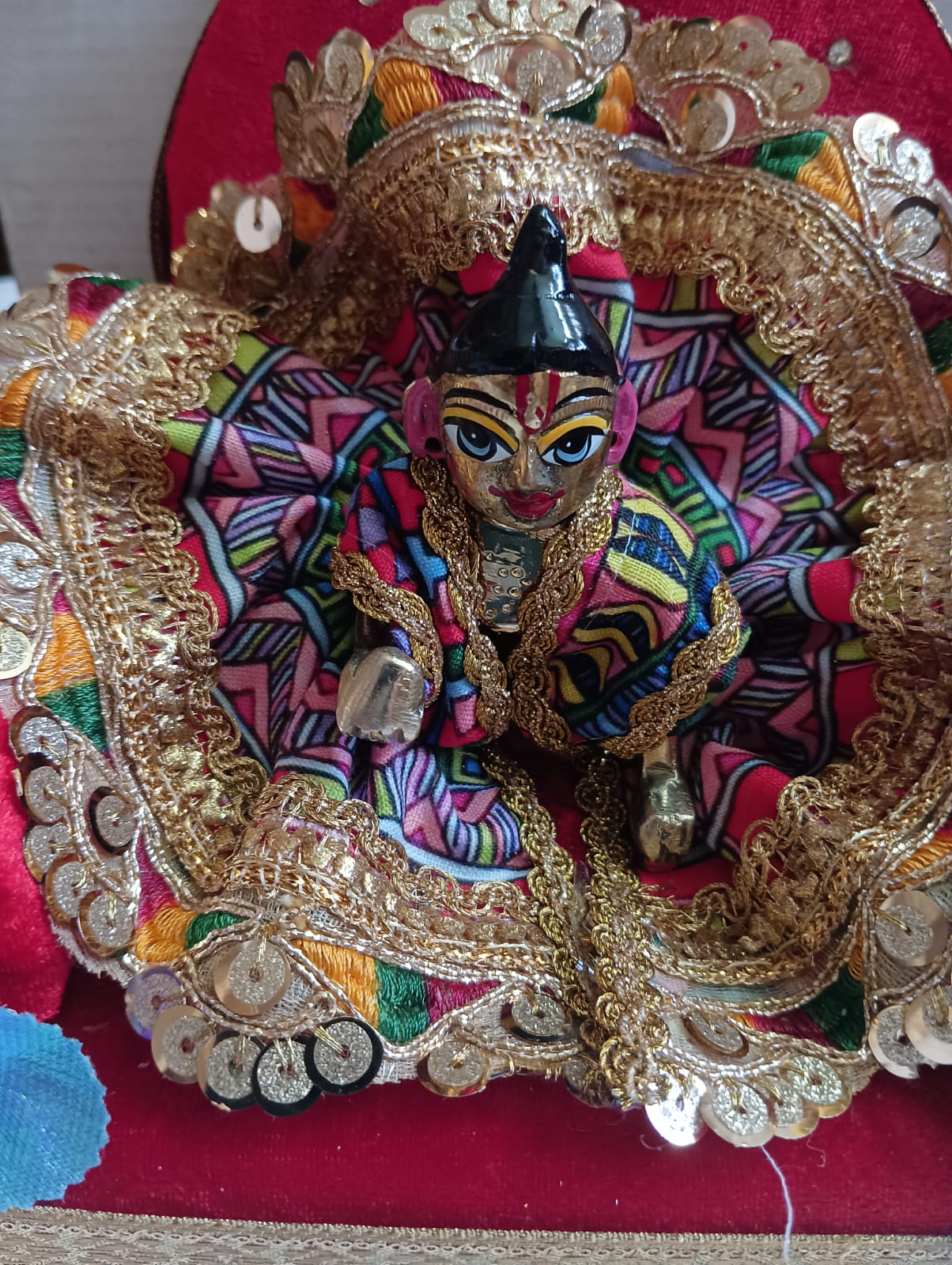 Kanha ji cotton frock 2-3 no. laddu gopal