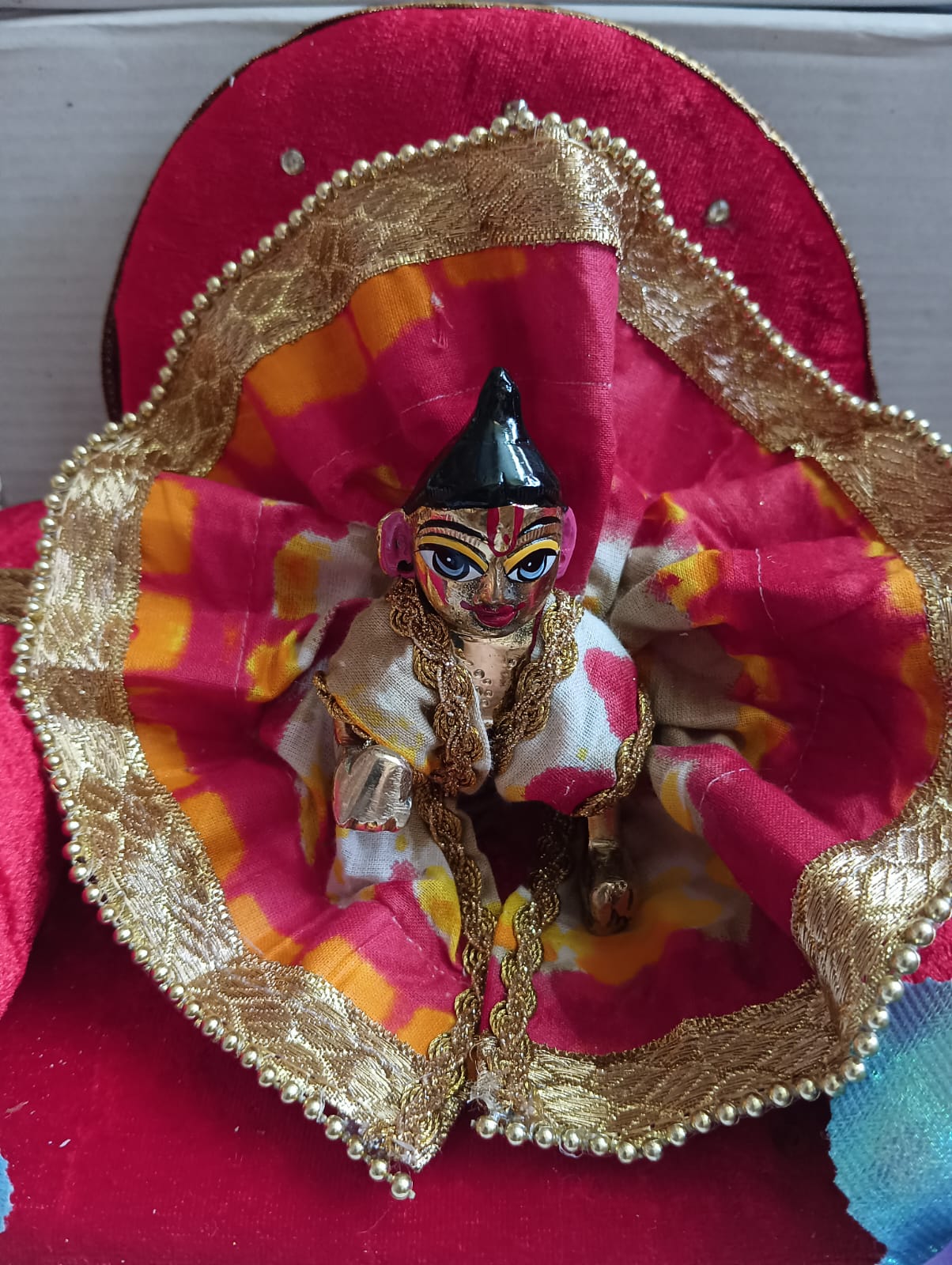 Kanha ji cotton frock 2-3 no. laddu gopal