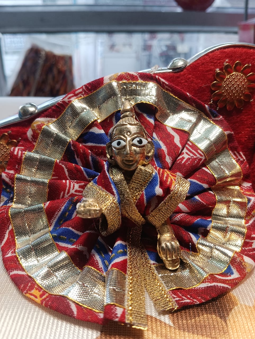 Kanha ji cotton frock 0-1 no. laddu gopal