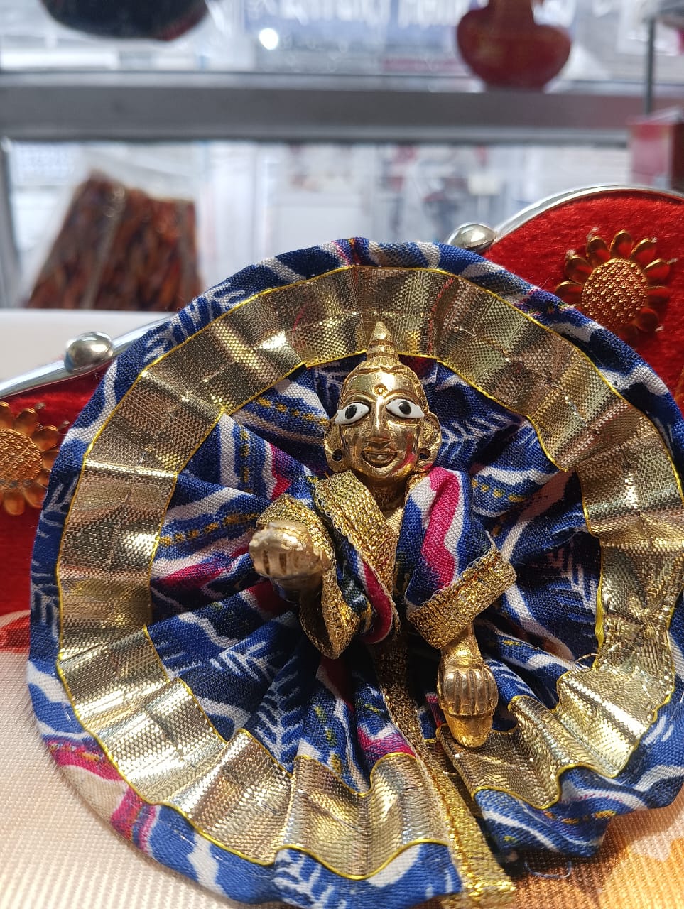 Kanha ji cotton frock 0-1 no. laddu gopal