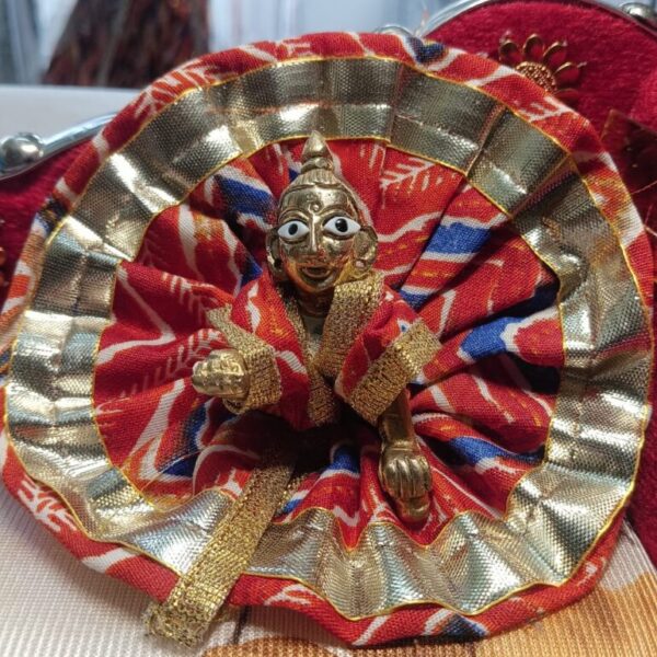 Kanha ji cotton frock 0-1 no. laddu gopal