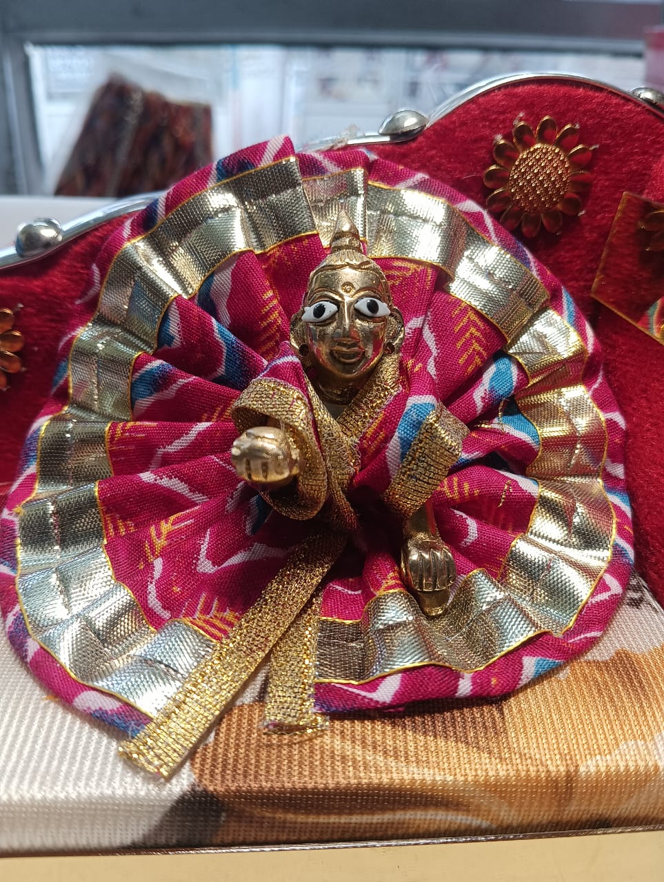 Kanha ji cotton frock 0-1 no. laddu gopal