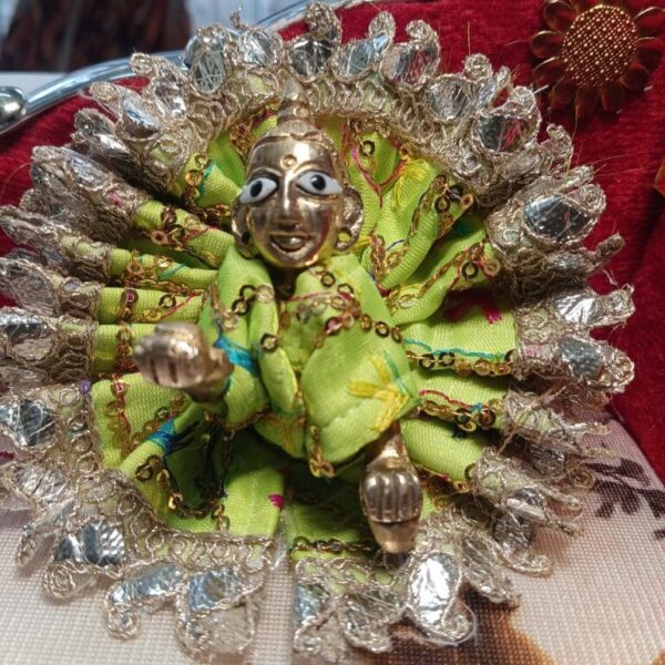 Kanha ji brocade frock 0-1 no. laddu gopal