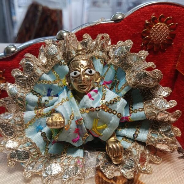 Kanha ji brocade frock 0-1 no. laddu gopal